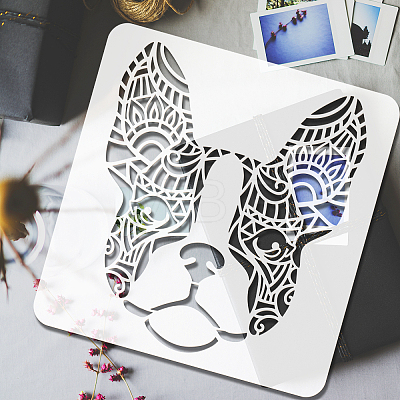 PET Hollow Out Drawing Painting Stencils DIY-WH0391-0286-1