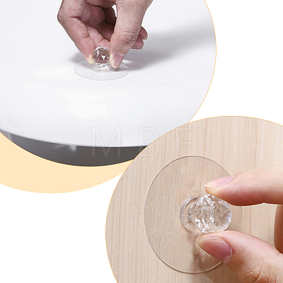 Transparent Acrylic Drawer Knobs FIND-WH0290-22-1