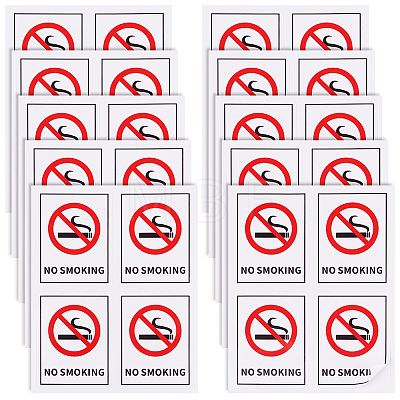 PVC Self-Adhesive No-smoking Warning Stickers STIC-WH0003-017C-1