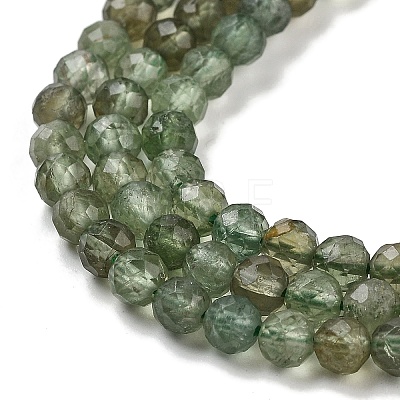 Natural Green Apatite Beads Strands G-G105-A01-03-1