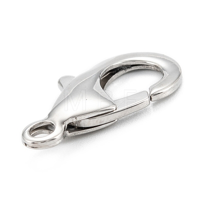 304 Stainless Steel Lobster Claw Clasps STAS-C024-15P-1