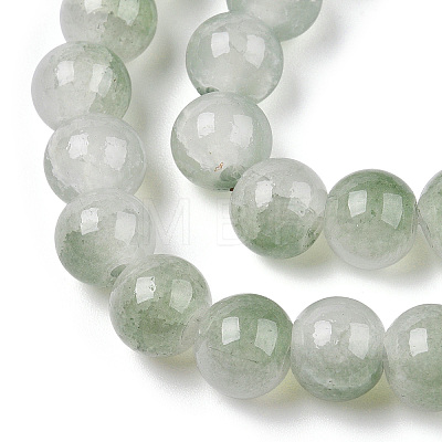 Crackle Baking Painted Imitation Jade Glass Beads Strands DGLA-T003-6mm-06-1