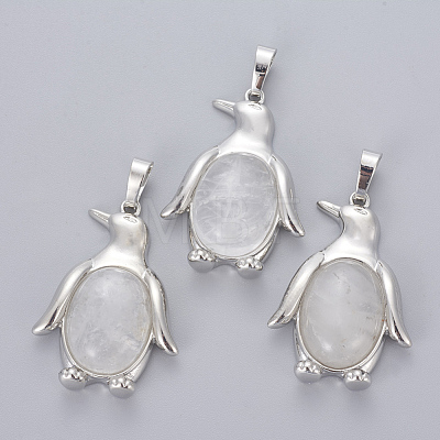 Natural Quartz Crystal Pendants G-L512-A28-1