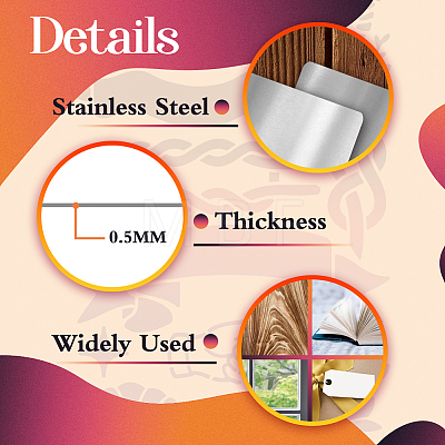 Stainless Steel Metal Stencils DIY-WH0242-267-1