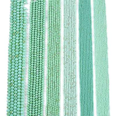 Electroplate Opaque Solid Color Glass Beads Strands EGLA-A044-P3mm-L14-1