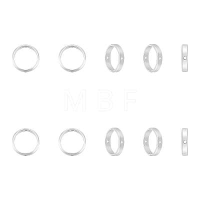 10Pcs 201 Stainless Steel Bead Frames STAS-UN0058-88-1