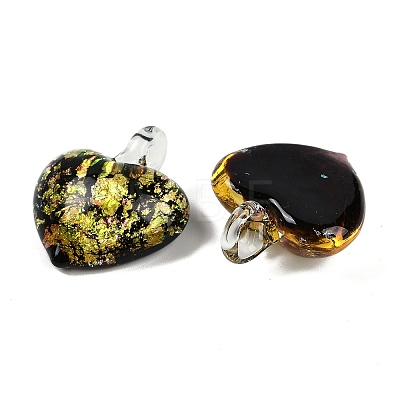 Lampwork Pendants FOIL-K003-02D-1