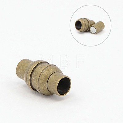 Brass Magnetic Clasps with Glue-in Ends KK-M049-5mm-AB-NF-1
