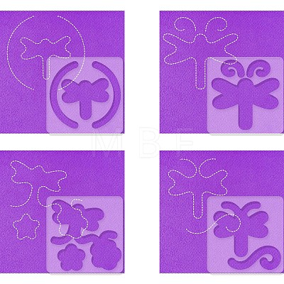 Acrylic Earring Handwork Template TOOL-WH0152-008-1