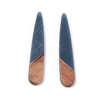 Resin & Walnut Wood Pendants LS-X-RESI-S358-40P-1
