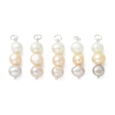 Natural Cultured Freshwater Pearl Pendants PALLOY-JF05323-1