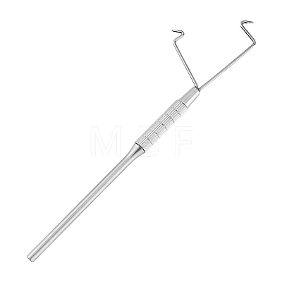 1Pc Stainless Steel & Brass Fly Knot Tying Tool AJEW-FH0003-60-1