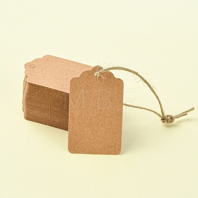 Kraft Paper Gift Tags AJEW-FS0001-15-1