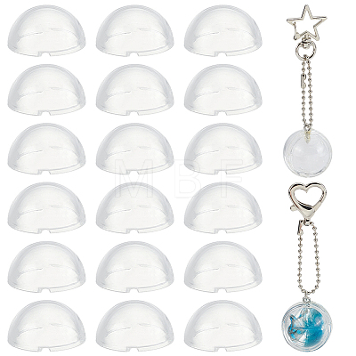20Pcs Transparent Acrylic Beads TACR-SC0002-80A-1