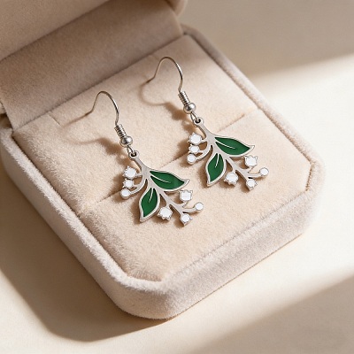 304 Stainless Steel Dangle Earrings EJEW-N064-03P-1
