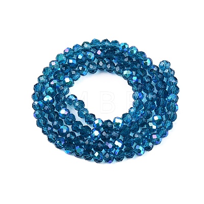 Electroplate Glass Beads Strands X-EGLA-A044-T4mm-L27-1