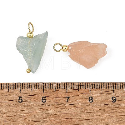 Raw Rough Natural Morganite Pendants PALLOY-JF05961-1