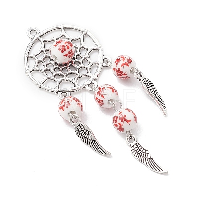 Tibetan Style Alloy Big Pendants PALLOY-JF04454-02-1