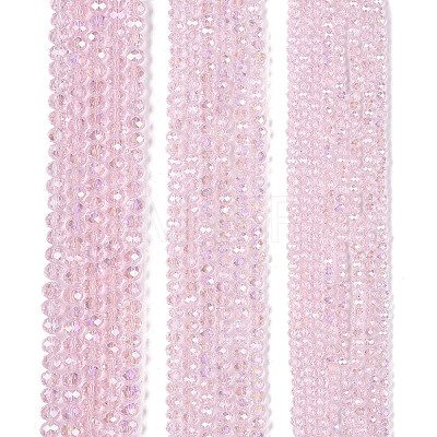 Electroplate Glass Beads Strands EGLA-A044-T6mm-B10-1