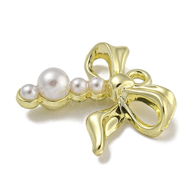 Alloy ABS Pearl Pendants PALLOY-F312-53G-1