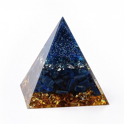 Resin Orgonite Pyramid Home Display Decorations G-PW0004-56A-16-1