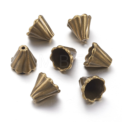 Antique Bronze Tibetan Style Bead Caps X-EA10181Y-AB-1