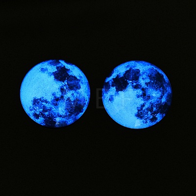 Fluorescent Glass Cabochons GGLA-T004-12B-1