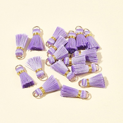 20Pcs Handmade Polycotton(Polyester Cotton) Tassel Decorations FIND-FS0003-27C-1