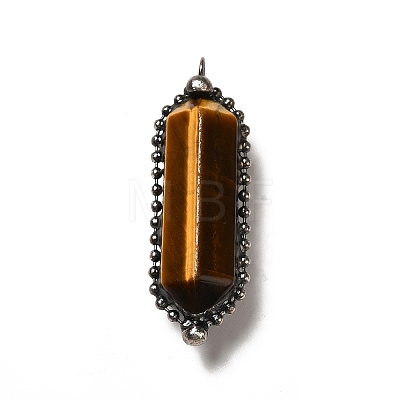 Natural Tiger Eye Big Pointed Pendants G-F731-05C-1