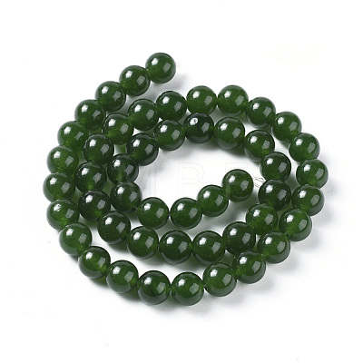 Natural White Jade Beads Strands G-G796-04D-01-1