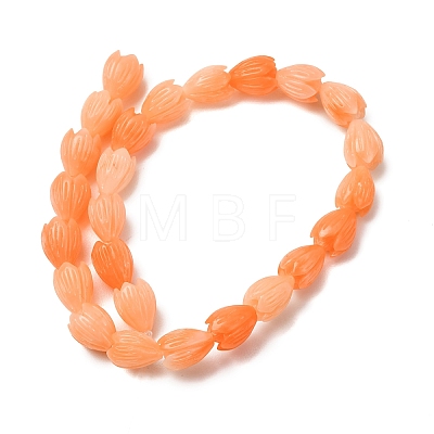 Synthetic Coral Dyed Carved Beads Strands SH-CBAE713-05B-1