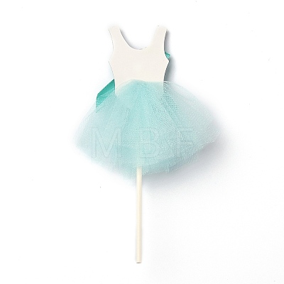 Paper Ballet Skirt Cake Insert Card Decoration DIY-H108-02-1