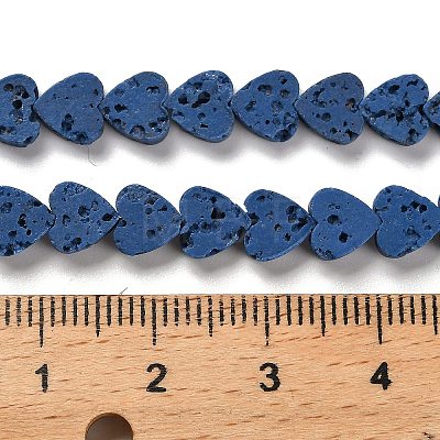 Synthetic Lava Rock Dyed Beads Strands G-R010-01I-1