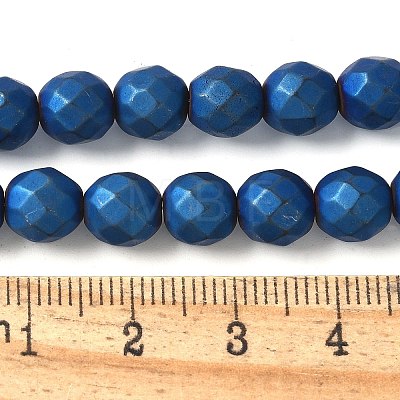 Electroplated Synthetic Non-magnetic Hematite Beads Strands G-S382-01A-1