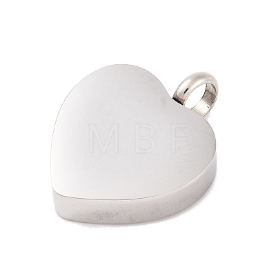 Non-Tarnish 304 Stainless Steel Urn Ashes Pendants BOTT-PW0001-100A-1