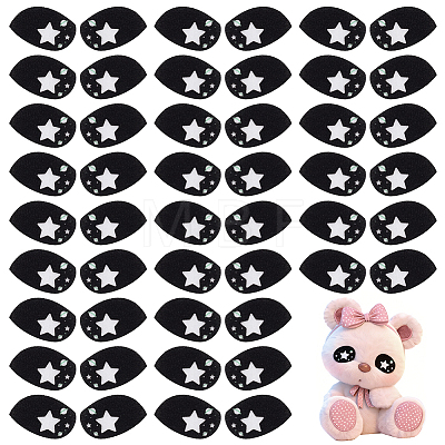 150 Pairs Felt Craft Doll Eye DIY-NB0016-43C-1