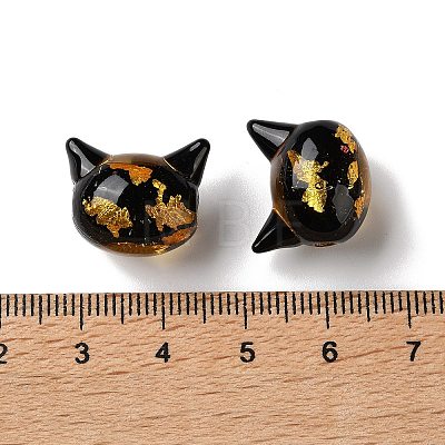 Handmade Foil Glass Beads LAMP-D005-01A-1