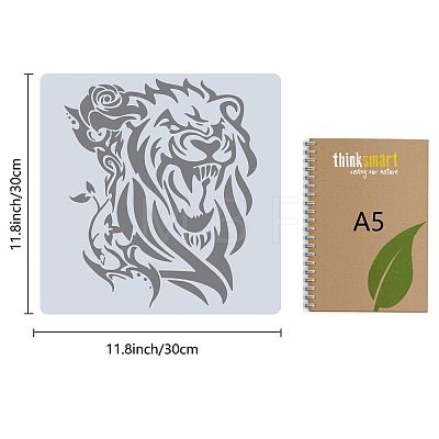 PET Plastic Drawing Painting Stencils Templates DIY-WH0244-092-1