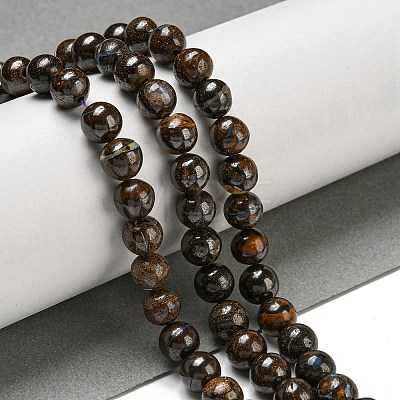 Natural Boulder Opal Beads Strands G-P544-A01-02-1