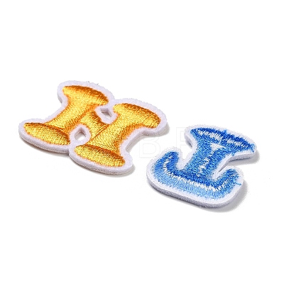 Letter A~Z Embroider Thread Cloth on/Sew On Patches PATC-K001-01-1