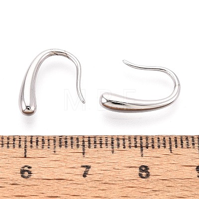 925 Sterling Silver Teardrop Dangle Earrings STER-N016-129P-1