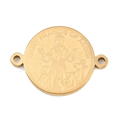 Religion 304 Stainless Steel Connector Charms STAS-I368-03G-02-1