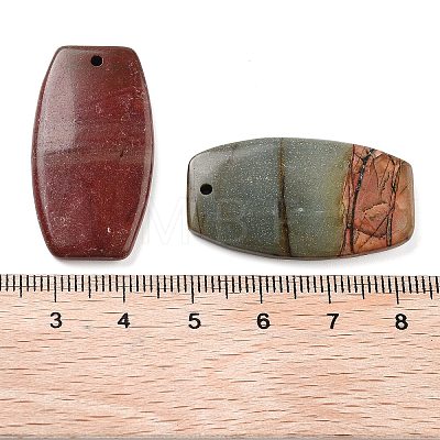 Natural Polychrome Jasper/Picasso Stone/Picasso Jasper Pendants G-S366-003-1