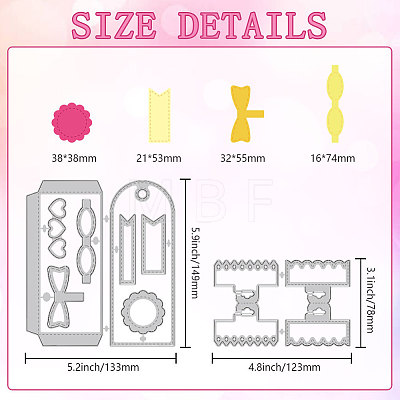 Carbon Steel Cutting Dies Stencils DIY-WH0309-2027-1