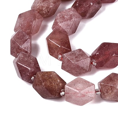 Natural Strawberry Quartz Beads Strands G-Q608-11H-1