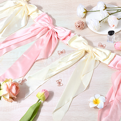 1Pc Polyester Bowknot Congratuation Banners FEPA-CP0001-04-1
