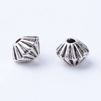Tibetan Style Alloy Spacer Beads TIBE-Q063-48AS-NR-1