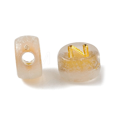 Luminous Transparent Acrylic Beads OACR-P037-01B-N-1