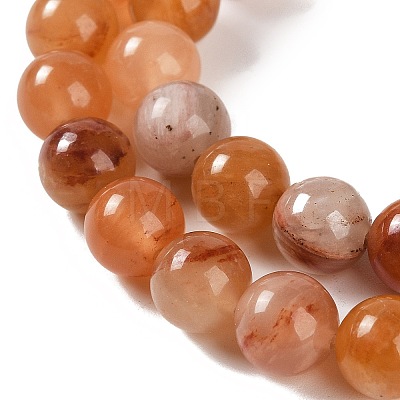 Natural Red Bloodstone Beads Strands G-P530-B01-03-1