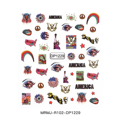 Faddish Nail Decals Stickers MRMJ-R102-DP1229-1